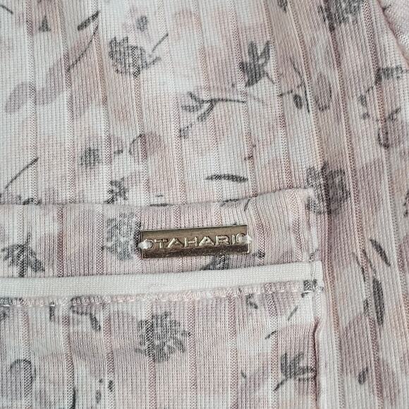 Tahari Intimates & Sleepwear‎ Womens Medium White Floral Pajama Top Classiccore - Picture 6 of 6